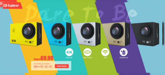 Camera de acţiune 4K Elephone e acum disponibilă la preţul de 69.99 dolari