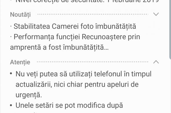 Samsung Galaxy S10+ - Screenshots: Screenshot_20190305-193724_Software update.jpg