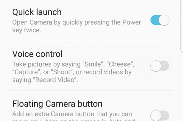Interfața aplicației camerei telefonului Samsung Galaxy S8: Screenshot_20170406-154619.jpg