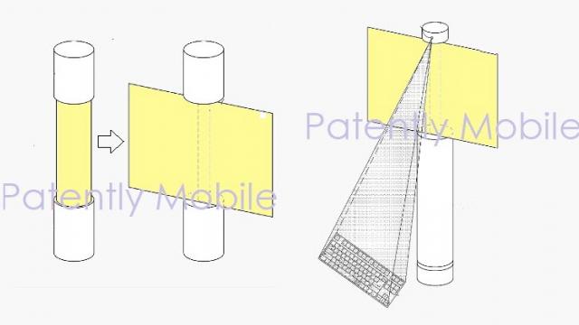 <b> Samsung brevetează un terminal similar cu un smartphone, cu o cameră la 360 de grade integrată şi un proiector pentru tastatura virtuală</b>Un nou brevet primit de către sud-coreenii de la Samsung ne prezintă astăzi o invenție pentru ceea ce pare a fi un soi de smartphone echipat cu cameră video la 360 grade, dar și cu un mini proiector pentru tastatură. Această invenție ne este afișată în