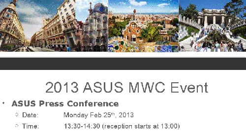 MWC 2013: ASUS si noile produse cu care vrea sa cucereasca publicul european - live blogging - imaginea 1