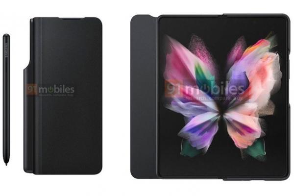 Samsung a pregătit o husă specială pentru Galaxy Z Fold 3, cu slot dedicat pentru stylus-ul S Pen; Avem primele imagini