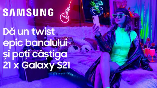 <b>Transformă-ți ziua banală într-una epică și câștigă unul dintre cele 21 de smartphone-uri Samsung Galaxy S21; Iată cum!</b>Se pare că 21 de telefoane Galaxy S21 își așteaptă câștigătorii. Samsung a lansat o nouă provocare pentru fanii de pe Instagram și ne invită să dăm un twist epic banalului, transformând o zi banală de vară într-una epică. Premiile? 18 telefoane