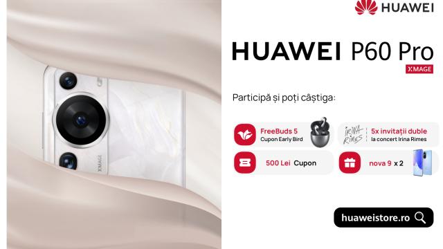 <b>Huawei sărbătoreşte lansarea lui P60 Pro şi Mate X3 cu premii; Iată cum le poţi câştiga</b>Probabil aţi aflat deja că Huawei va prezenta pe data de 9 mai 2023 telefoanele Huawei P60 Pro şi Mate X3 în Europa. Ei bine acum aflăm că în România există şi o campanie aniversară care sărbătoreşte lansarea terminalelor cu premii
