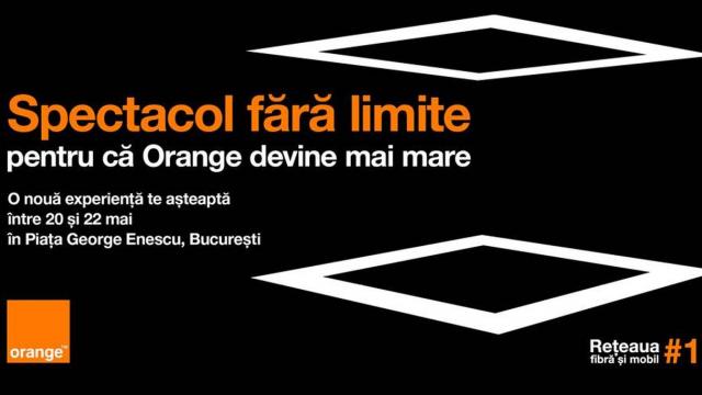 <b>Orange România prezintă un concert de muzică clasică şi o experienţă VR 5G în Piaţa George Enescu din Bucureşti</b>Orange România vrea să îmbine inovaţia şi arta într-un show inedit pe care îl va desfăşura în Piaţa George Enescu din Bucureşti. Evenimentul are loc între 20 şi 22 mai sub numele de "Spectacol fără limite". Evenimentul inedit este unul 