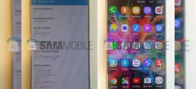 Samsung Galaxy Note 5 fotografiat rulând Android 6.0.1, actualizarea intarzie