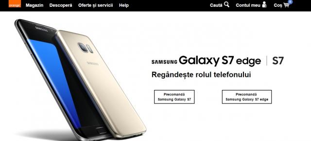 Samsung Galaxy S7 şi S7 Edge disponibile acum la precomandă şi la Orange România