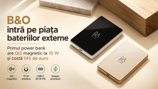 Bang & Olufsen intră pe piața bateriilor externe - primul power bank are Qi2 magnetic la 15 W și costă 145 de euro