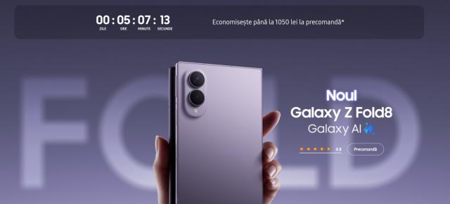 Noile pliabile Samsung au stabilit recorduri de precomenzi în Europa; Z Fold8, Fold8 Ultra și Flip8 sunt cele mai comandate modele din istorie
