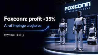 Foxconn nu mai este doar „fabrica iPhone”: infrastructura AI trece de jumătate din venituri