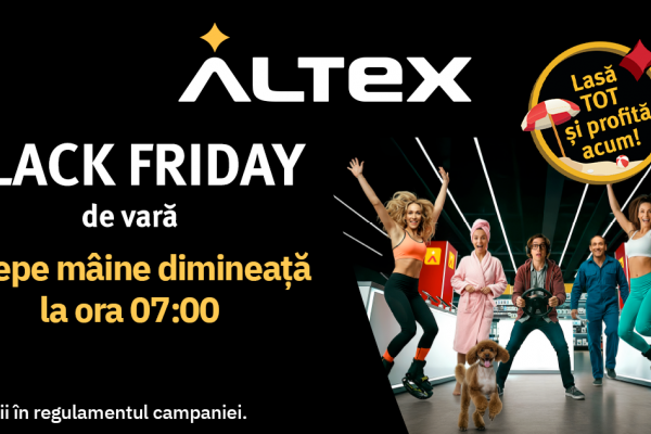 Ai ceva de cumpărat de la Altex? Black Friday de Vară începe mâine, cu până la 40% reducere la telefoane și 50% în alte categorii