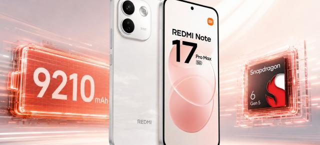 REDMI Note 17 Pro Max schimbă direcția față de primele zvonuri: Snapdragon în loc de MediaTek și 9.210 mAh