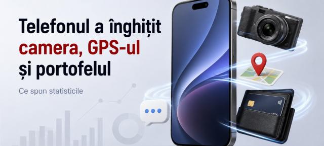 Smartphone-ul a înghițit camera, GPS-ul și portofelul: Ce spun statisticile despre utilizarea telefonului