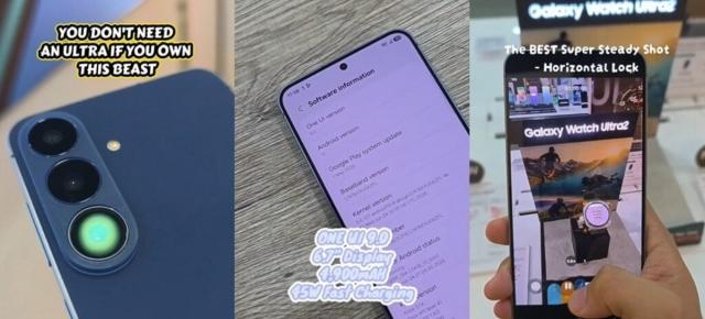 Samsung Galaxy S26 FE apare într-un hands-on înainte de lansare; Vedem noul design al camerelor