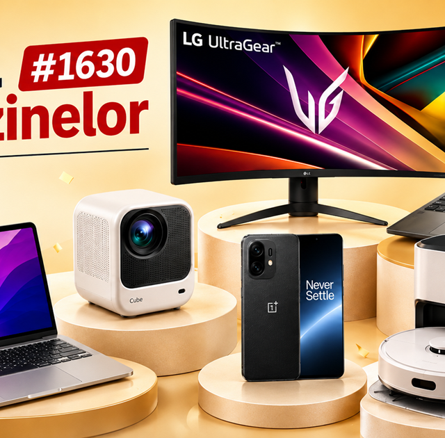 Turul Magazinelor: reduceri la MacBook Neo, proiector Full HD și monitor curbat performant