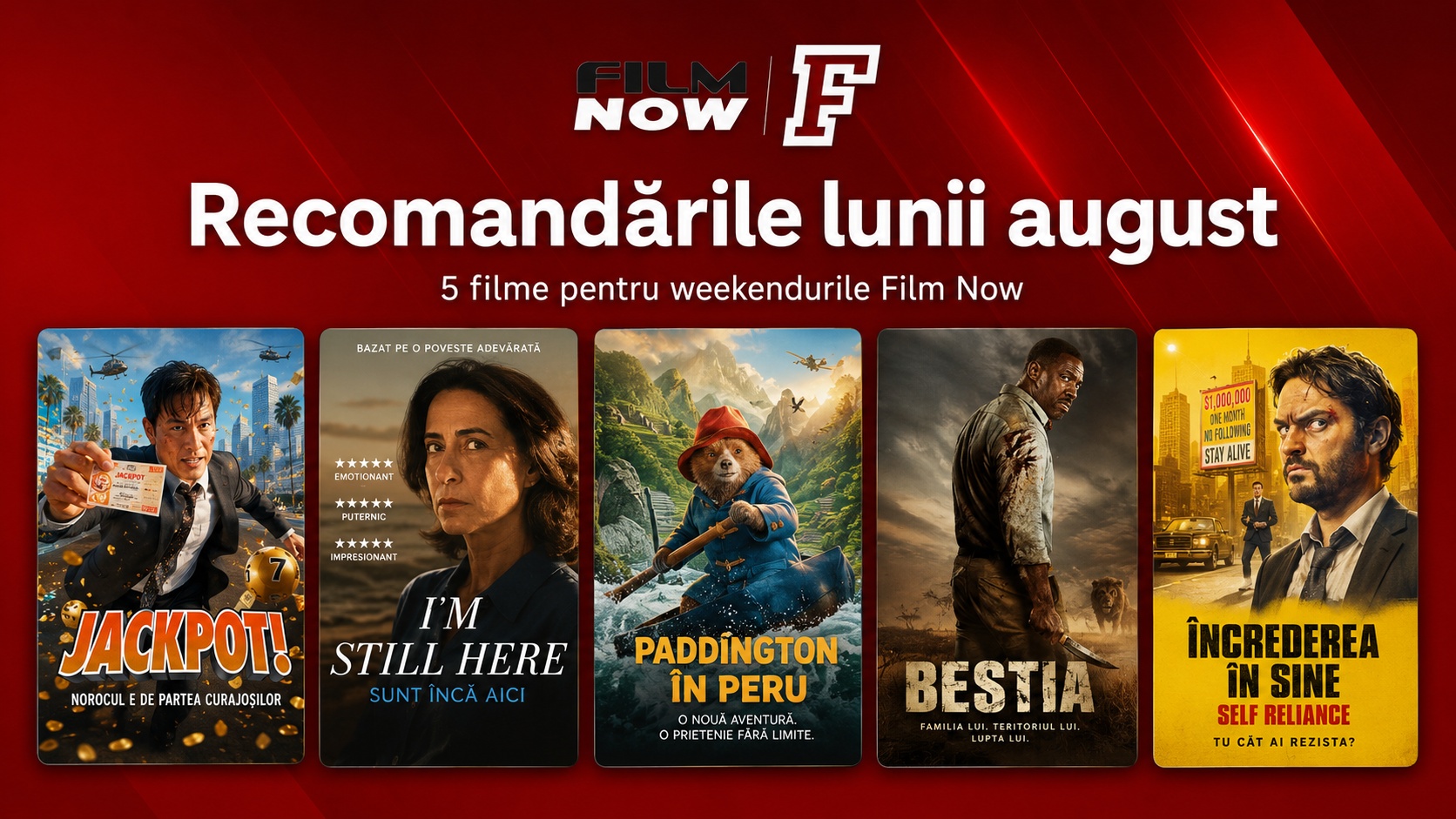 Ce vezi pe Film Now pe DOGI în august: John Cena, Idris Elba și Paddington intră în program