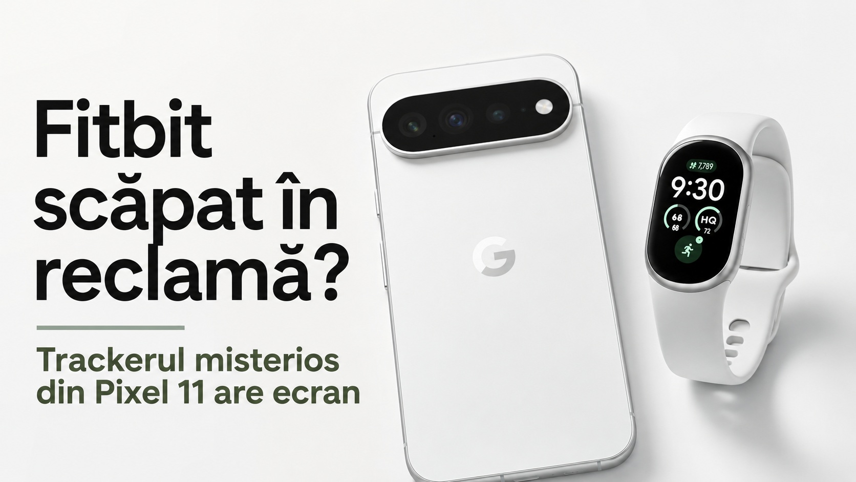Google și-a scăpat următorul Fitbit într-o reclamă Pixel 11? Trackerul misterios are ecran