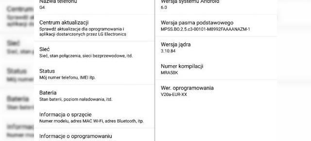 Utilizatorii polonezi de LG G4 primesc în aceste momente actualizarea la Android 6.0 Marshmallow