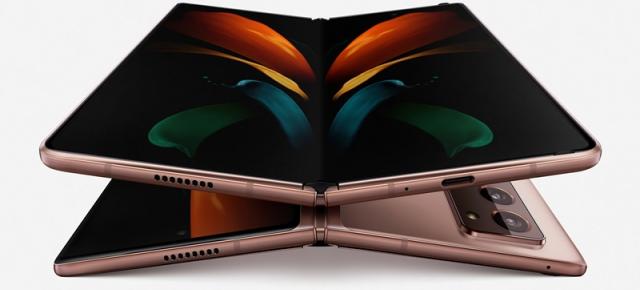Samsung Galaxy Z Fold 2 5G devine oficial: pliabil cu display-uri mai mari, camere de Galaxy S20 și nuanță Mystic Bronze