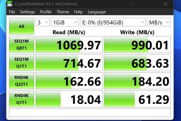 Kingston Dual Portable SSD - Benchmarks