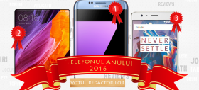 Telefonul anului 2016, în viziunea redactorilor Mobilissimo.ro: iată media notelor noastre; Podium chinezesc aproape în întregime!