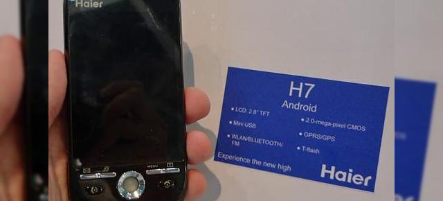 Haier va lansa telefonul Android H7 in septembrie