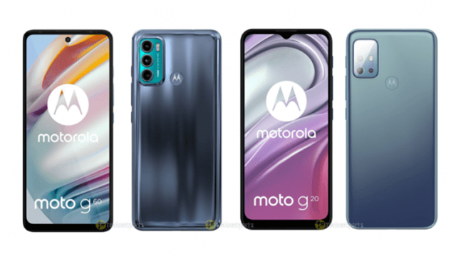 <b>Motorola Moto G60 şi Moto G20 se dezvăluie în randări oficiale înainte de lansare</b>După ce am văzut Motorola lansând acum o săptămână telefoanele Moto G50 şi Moto G100, luăm acum contact cu următoarele sale modele din aceeaşi seria Moto G. E vorba despre Moto G60 şi G20, ale căror 