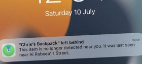 Iată cum se activează pe iOS 15 funcția "Left Behind" pentru AirTags; Alerte pentru obiectele uitate