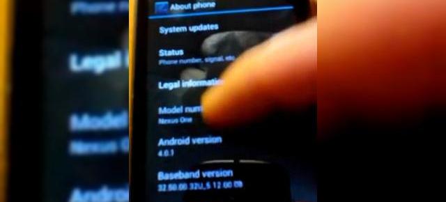 Nexus One rulează Android Ice CreamSandwich... greu deocamdată (Video)