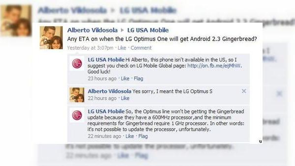 LG are nevoie de un procesor de două ori mai bun decât HTC pentru Android 2.3?!