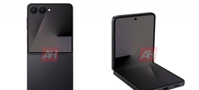 Samsung Galaxy Z Flip7 are o nuanță Jet Black și îl vedem în randări credibile, cu ecran mare la exterior