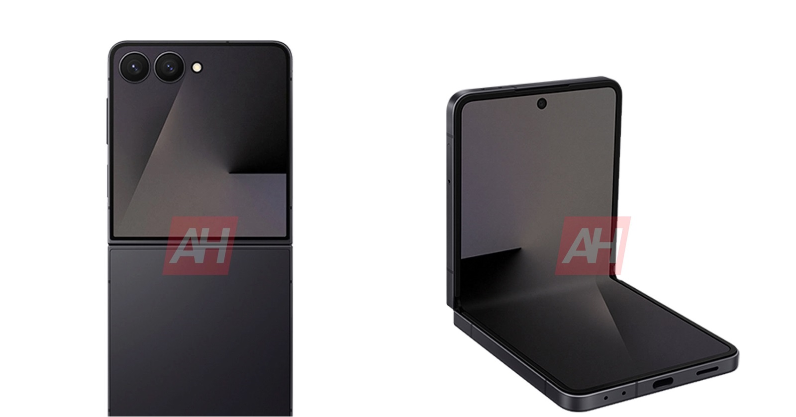 Samsung Galaxy Z Flip7 are o nuanță Jet Black și îl vedem în randări credibile, cu ecran mare la exterior