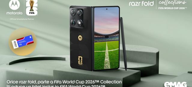 Motorola aduce razr fold în ediție limitată FIFA; telefon pliabil cu bilet inclus la Cupa Mondială 2026