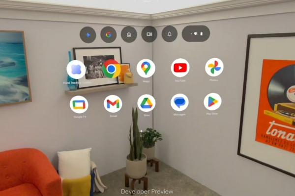 Android XR - Interfață (Samsung Project Moohan)