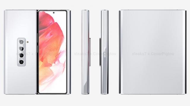 <b>Samsung Galaxy Z Fold 3 apare în noi imagini, cu balama dublă sau chiar triplă (Concept)</b>Am tot văzut scăpări în ultima vreme cu privire la pliabilele pe care Samsung le pregăteşte pentru lansare în 2021. Ar fi cel puţin 3 la număr , inclusiv un nou Z Flip, un nou Z Fold, dar şi un rulabil