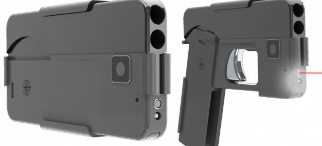 Un startup american a creat pistolul cu 2 ţevi care se transformă în smartphone