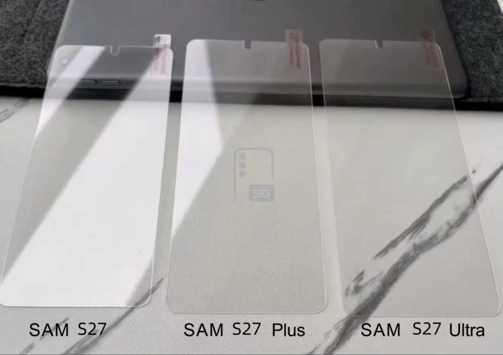 Galaxy S27, S27+, S27 Ultra - Folii protecție (Leak) (galerie)