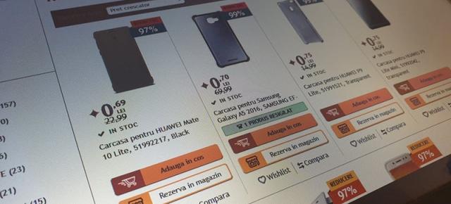 Preţuri foarte mici la Altex.ro: câţiva lei pentru huse, încărcătoare şi multe accesorii (Posibil Fire Sale)