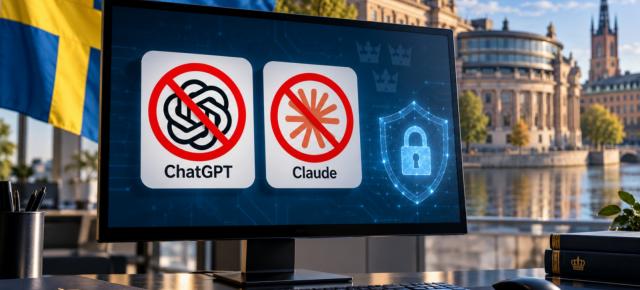 Suedia blochează ChatGPT și Claude pe PC-urile guvernamentale; Copilot rămâne aprobat