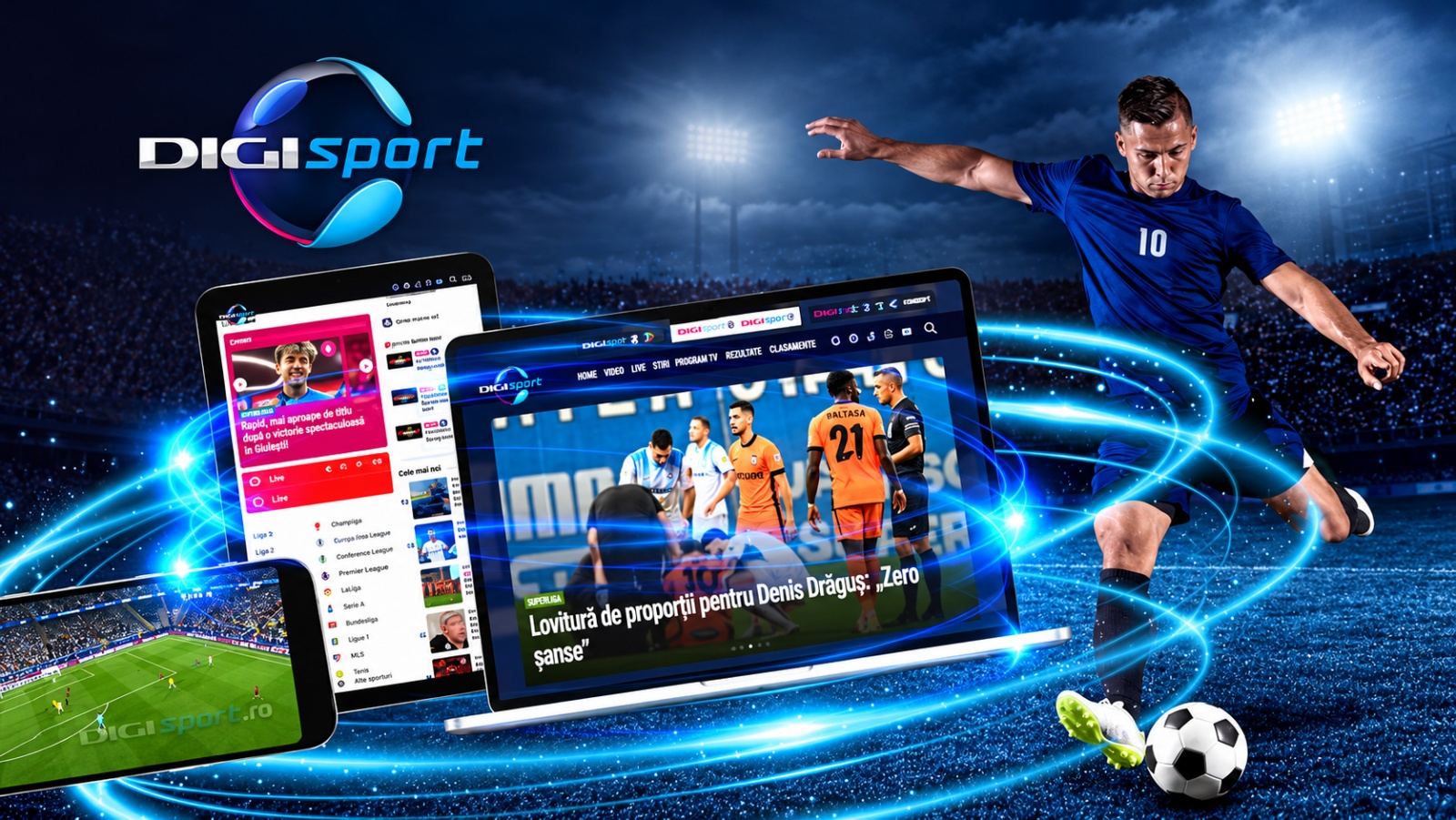 DigiSport.ro se schimbă la față! Design nou, mai mult video și 96 de milioane de afișări lunar