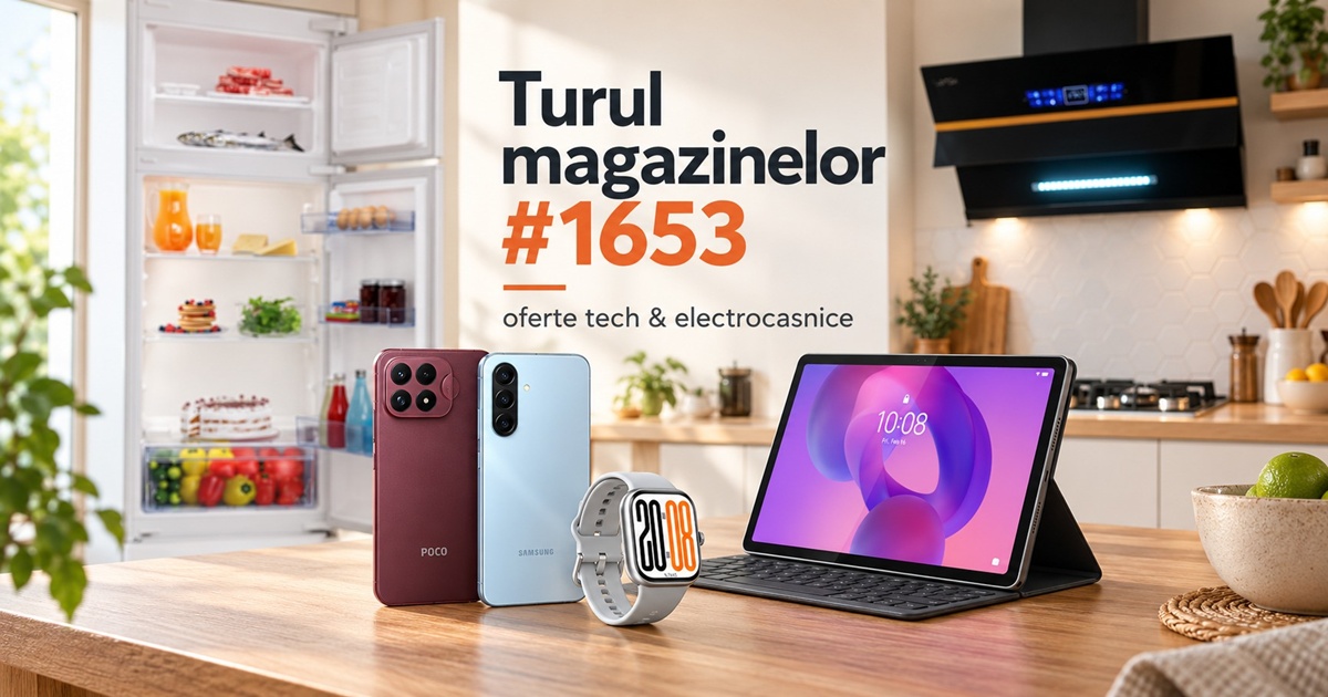 Turul Magazinelor #1653: Telefon Samsung sub 1000 lei, ceas HONOR la ofertă, hotă inteligentă de care nu știai