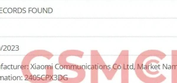 Xiaomi Mix Fold 4 - Apariții bază de date ISMI