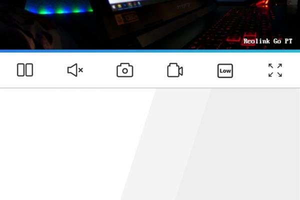 UI aplicație Reolink Go PT