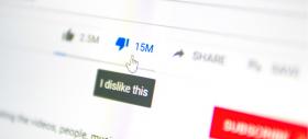 YouTube nu va mai afişa dislike-urile clipurilor de pe platformă sa; Iată de ce