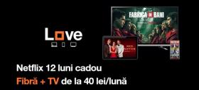 Oferta Orange Love de sărbători îți aduce 1 an de Netflix cadou și pachetul Fibră + TV de la 40 lei/lună