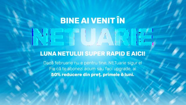 <b>A început NETUARIE la Digi! Până pe 28 februarie ai 50% reducere în primele 6 luni la netul Fiberlink 500 sau 1000</b>Finalul iernii vine cu super oferte de la DIGI, iar așa cum spune și titlul postării de față - astăzi debutează campania NETUARIE, o lună a reducerilor la abonamentele de net Fiberlink. Fie că te abonezi acum sau faci upgrade la un plan tarifar 