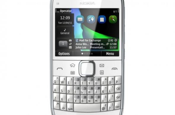 Nokia E6 anunțat oficial, un nou terminal business cu Symbian upgradat la bord (Video): 700_nokiae6_white_front.jpg