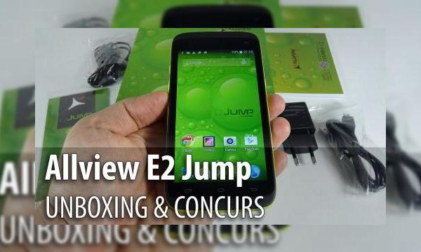 Allview E2 Jump unboxing & concurs: scoatem din cutie primul telefon rezistent la apă (IPX5) de la Allview (Video)