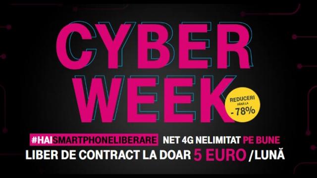 <b>Telekom are oferte foarte bune la smartphone-uri cu abonament de 5 euro (liber de contract); Iată 5 dintre acestea</b>În această perioadă operatorul Telekom România organizează o campanie specială de reduceri intitulată Cyber Week, promoție în cadrul căreia vine cu telefoane foarte interesante la prețuri accesibile. Acestea pot fi achiziționate cu abonamentul