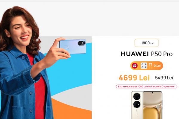 Huawei Back to School continuă cu reduceri de până la 50% la smartphone-uri: P50 Pro, P50 Pocket cu reduceri, bonusuri